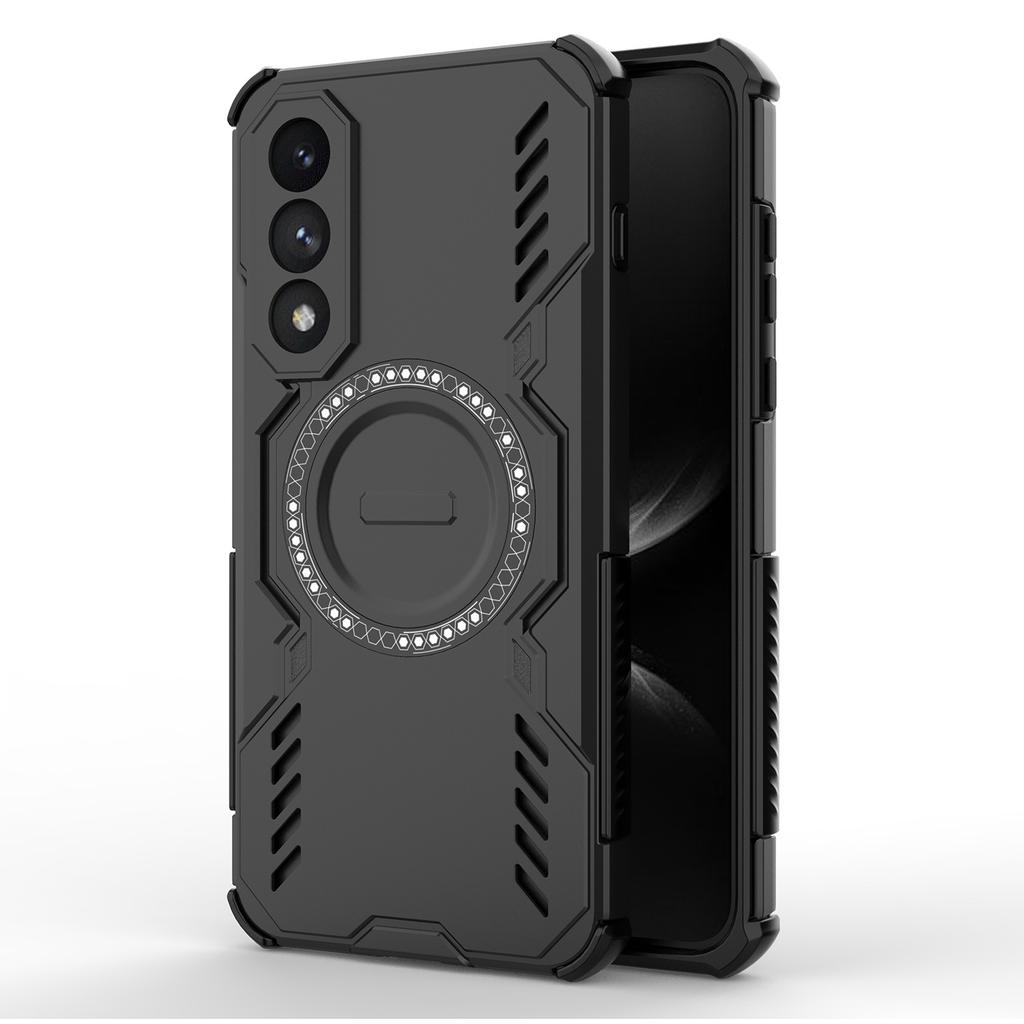 For OnePlus Ace 5 Ultra 5G/Nord 5 5G Magnetic Case Butterfly Armor Hollow Heat Dissipation PC+TPU Phone Cover