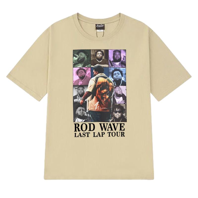Hot Rapper Rod Wave World Tour 2025 Graphic T Shirts Unisex Women Vintage Hip Hop Streetwear Unisex Cotton Short Sleeve Tshirts