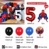 149pcs Kids Birthday Red Blue Balloons Garland Arch Kit For Party Decors Age 1-9 Spiderman 3D Marvel Foil Balloons Air Globos