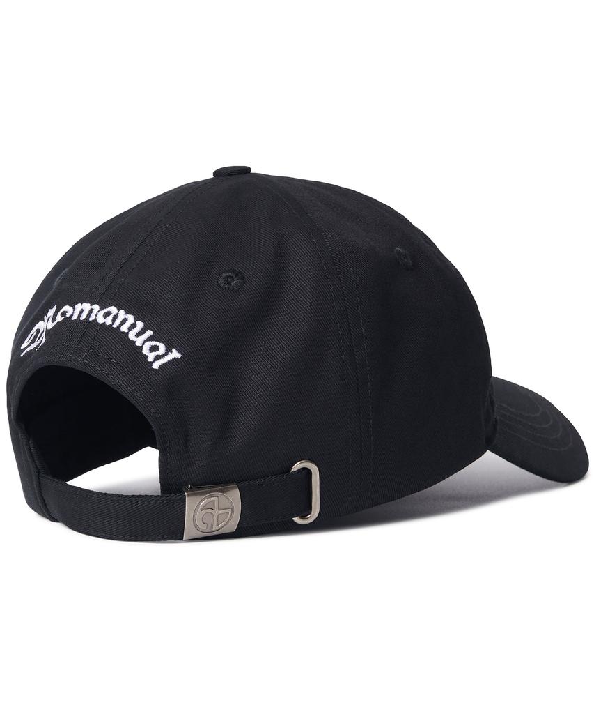 Nomaenyueol Uppercase Letter N Ball Cap - Black