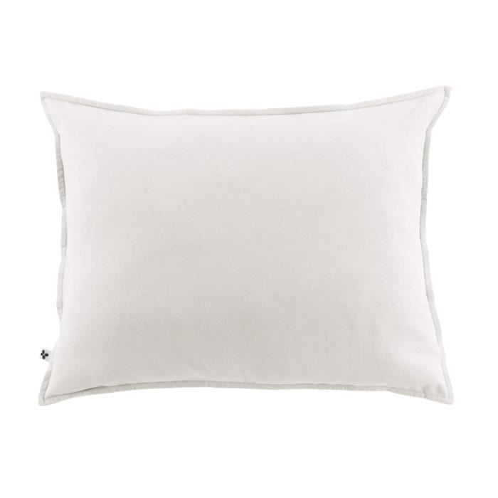 Taie d'oreiller flanelle 50 x 70 cm Candice Neige
