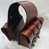 New Western Horse Leather Simple Saddle Bag Genuine Saddle Bag for Horse .