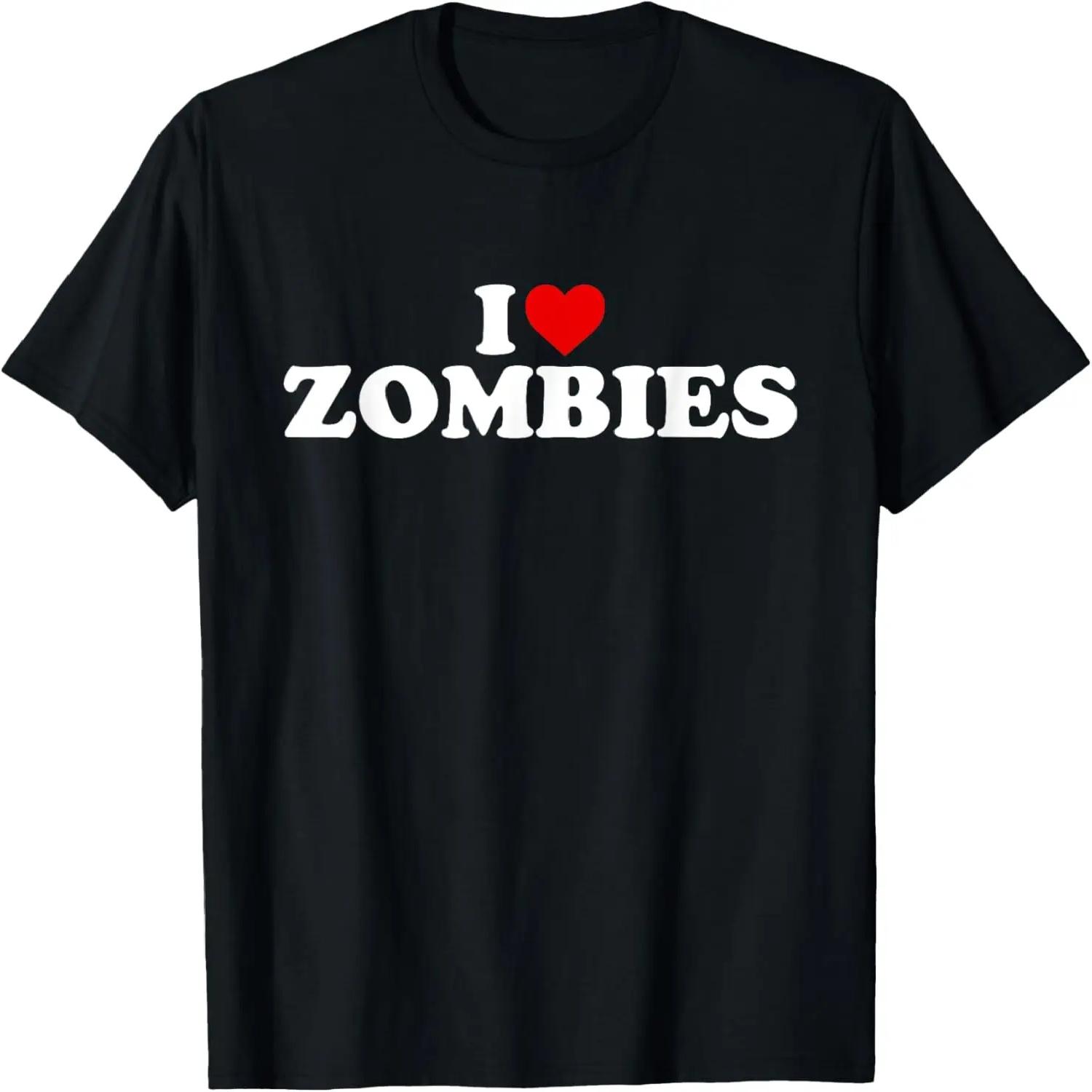 I Love Zombies - Heart T-Shirt S