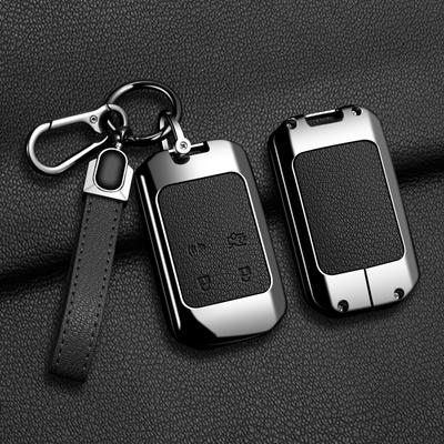 Car Zinc Alloy Leather Key Case Cover Holder for Mazda EZ6 EZ6200 130 480 600 Interior Accessories Protective Shell Chain