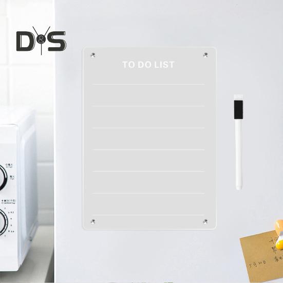 Magnetische Kühlschrankaufkleber aus Acryl, Memoboard, Arbeitsnachricht, Notizen, Wochenplaner, transparente Anzeigetafeln