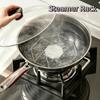 Heat Insulation Steamer Rack Stainless Steel Cooking Stand Practical Bowl Mat  for Home