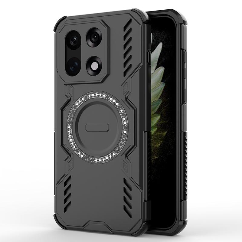 KEYSION Hollow Heat Dissipation Case for OnePlus 15 5G Silicone+PC Magnetic Cooling Shockproof Phone Cover for One Plus 1+ 15 5G