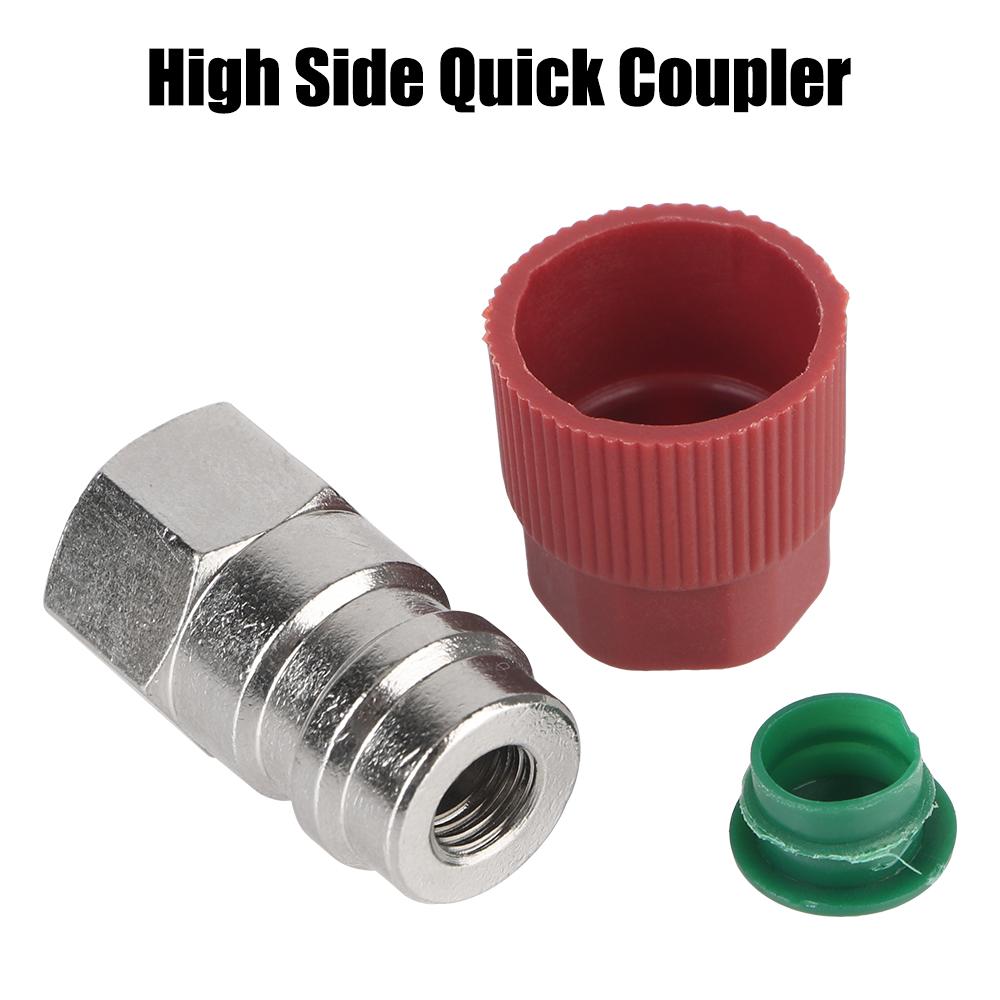 High/Low AC Fitting Port R12 To R134a Car Accessories Hassle Free Installation Car AC Quick Coupler Retrofits Conversion Adapter