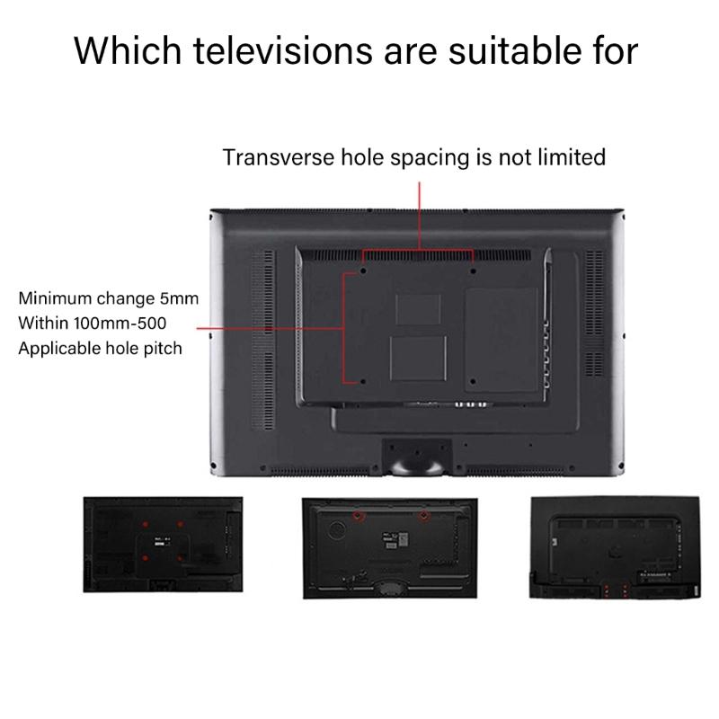 Adjustable TV Stand Legs for 26 75inch Flat Screen TVs for VESA Up To 800x400 Mm Easy Installation