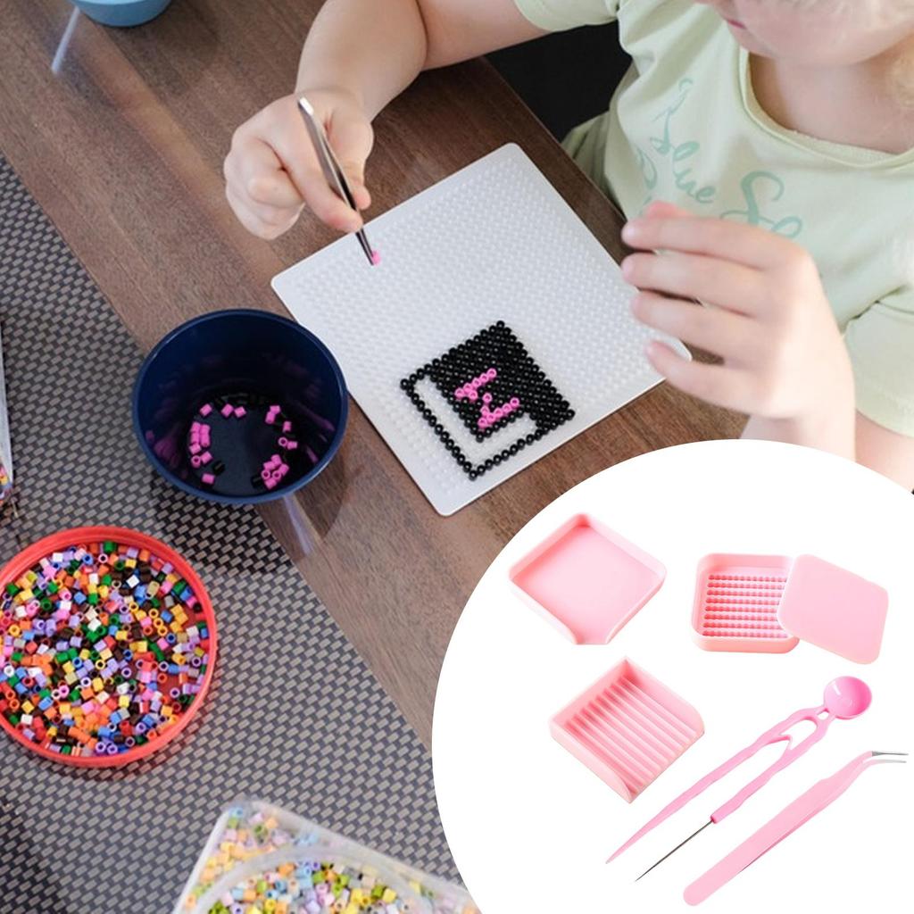 Beads Crafting Tray Kit Craft Tool Set Sturdy High Efficient Organizer for DIY Art
