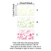 Wall Decal Beauty Salon Manicure Nail Salon Wall Art Sticker Background Wall Luminous Sticker Home Decor Stickers Self-Adhesive