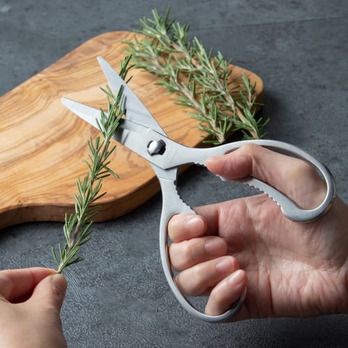 Endo Shoji TKG Kitchen Scissors, Rust-Resistant Stainless Steel, Disassembleable for Cleaning and Hygienic Use, Single-Sided Wave Blade for Non-Slip C