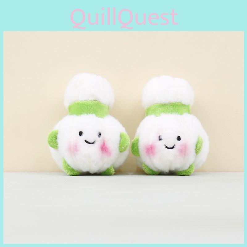 Plush Cute Garlic Keychain Plushie Toy With Pp Cotton Filling For Decor Bag