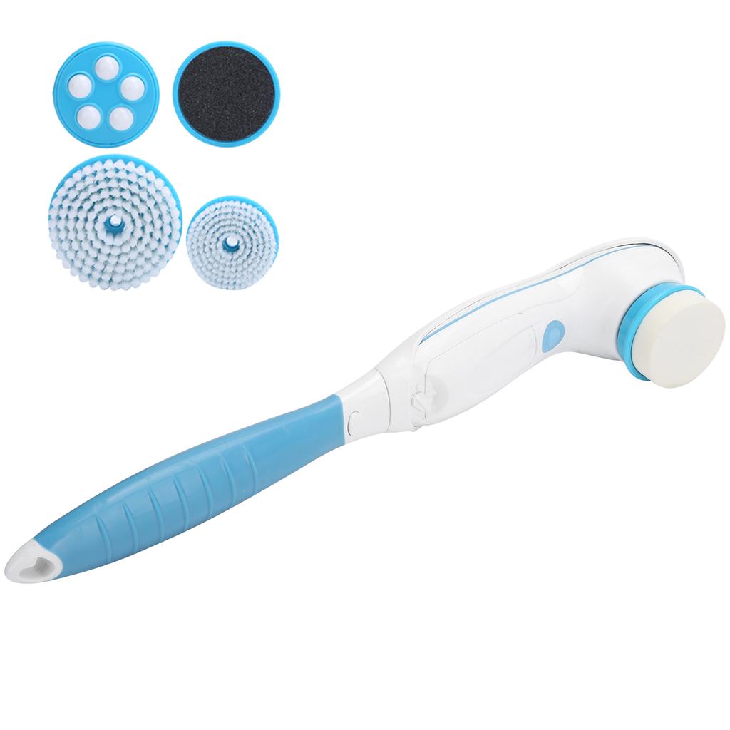 6‑In‑1 Body Face Cleaning Brush Electric Face Bath Pore Cleaning Exfoliating Massage Brush