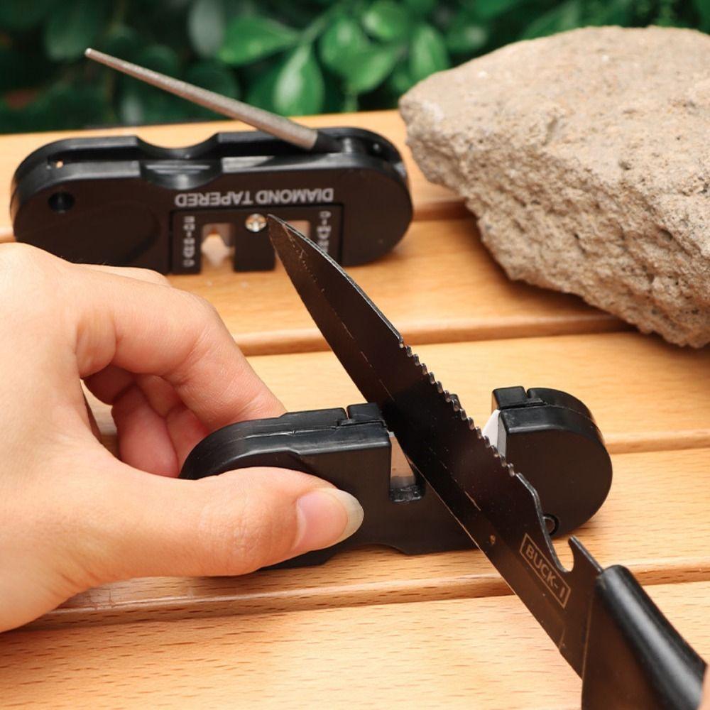 4 in 1 File Sharpener Steel Knife Sharpener Sharpening Rod Tungsten Steel Sharpener Sharpener Stone