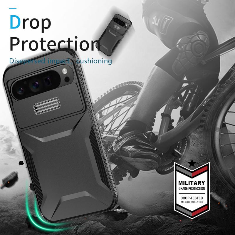 Shockproof Anti-slip Camera Lens Case For Google Pixel 10 Pro XL 10 Pro 9A Cover Slide Camera Protective Hard Shell