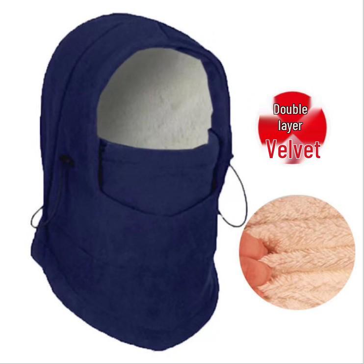 Windproof Cycling Balaclava: Thick Fleece Warm Hat & Face Mask