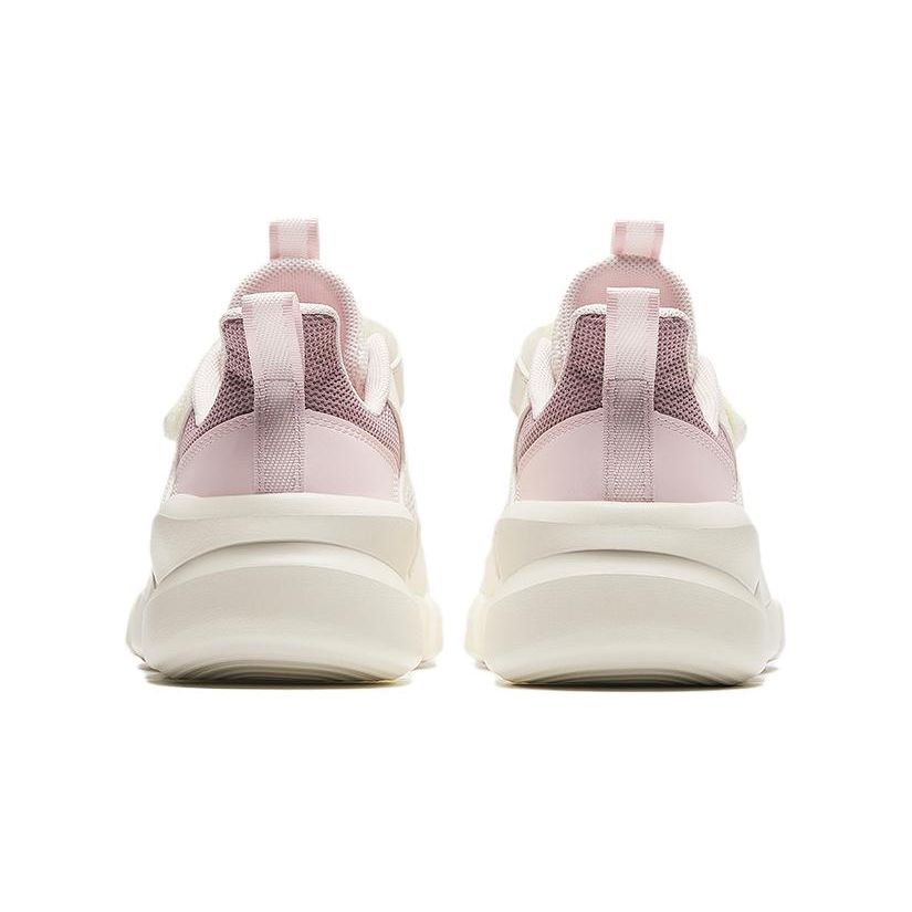 Anta Kids Mesh Breathable Shock Absorbing Durable Low Top Running Shoes Kids sneaker White Purple Pink A322425509-2