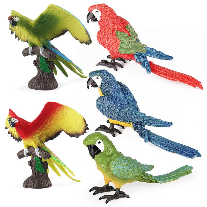 Wild Animal Science Education Parrot Toy: Macaw Model