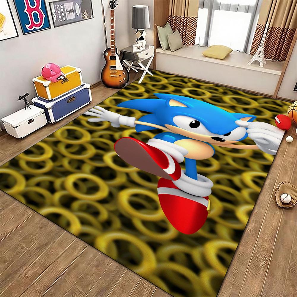 Sonic Hedgehog Carpet Non Slip Rug Plush Rug Small Rug Kitchen Floor Mat Outdoor Rug Non Shedding