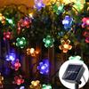 Outdoor Solar Lamp LED Cherry Blossom Fairy Light String Garden Christmas Holiday Decor Solar Garland Wedding Party Decoration
