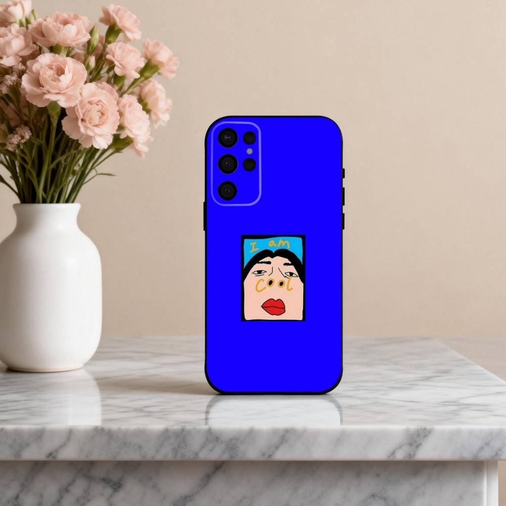 Funny I Am C-Cool Pattern Phone Case For Samsung S25,24,23,22,30,21,10,9,Ultra,Plus,Lite,FE,4,5 G Soft Black Case