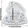 Mushroom House Silicone Molds Mushroom Fondant Mold Cake Decorating Tools Cupcake Topper Candy Chocolate Gumpaste Mold