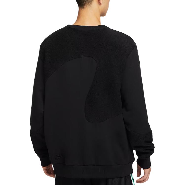 Nike Long Sleeve Crew Neck Pullover Sweatshirt Men Sweatshirt Black HV1909-010