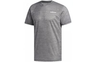 T Shirts Men's Gray Crew Neck Moderate Straight Fit FL0323