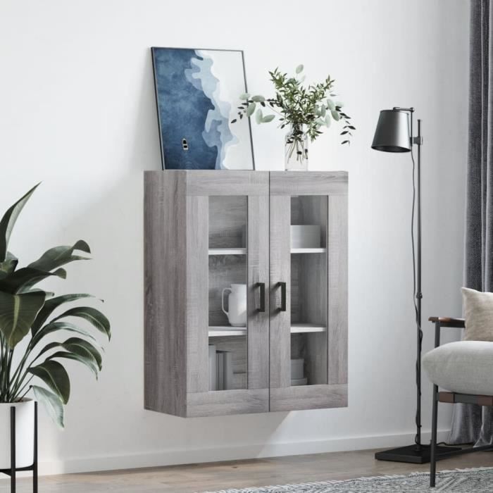 VidaXL Armoire murale sonoma gris 69,5x34x90 cm 828482