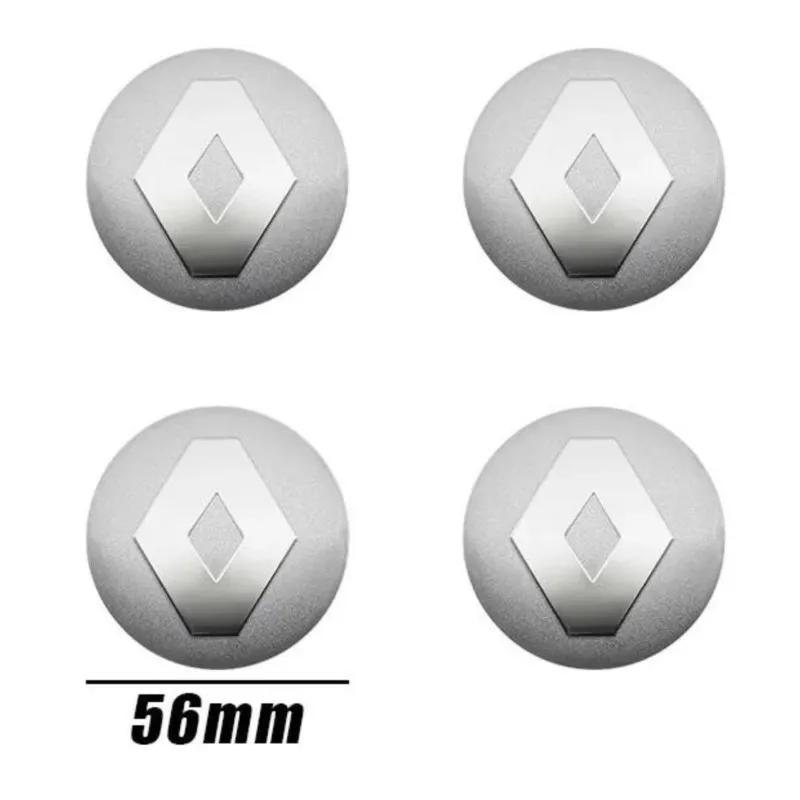 2026 Heiß Für Renault Radkappen Für Renault Megane 2 3 4 Twingo Clio Talisman 4 Stück 56mm Auto Radnabendeckel Emblem Aufkleber E