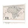 Antique Map of Africa Printed Poster Customized Wall Art Retro Vintage Metal Tin Signs for Bedroom Decoration Room Accessories