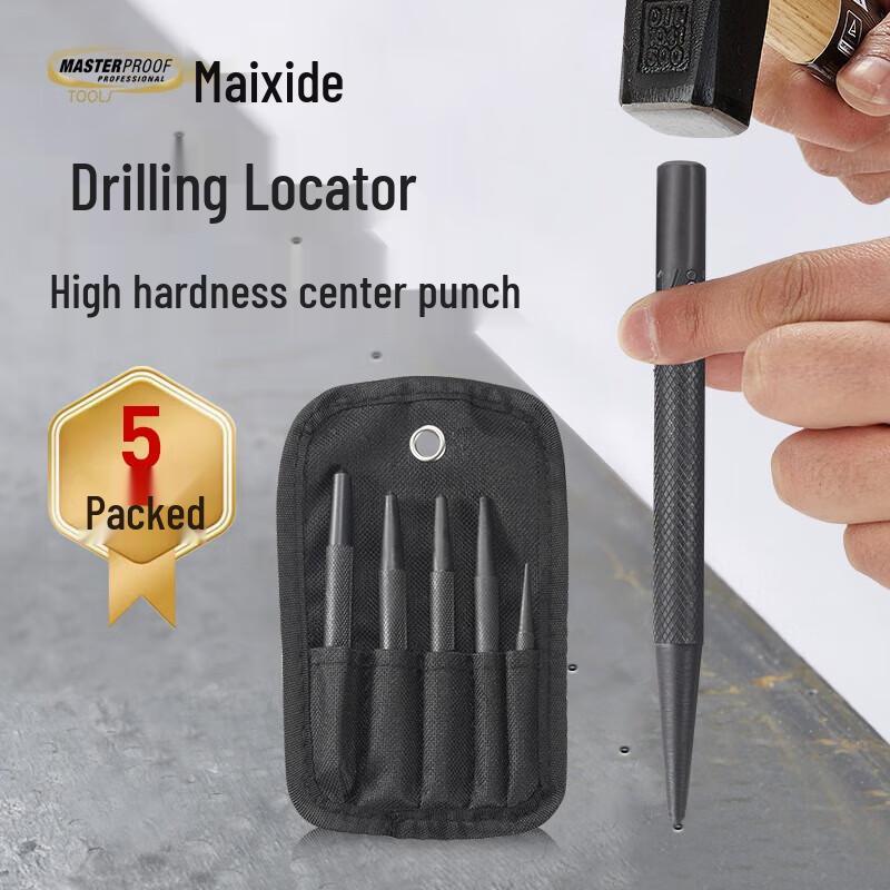 Masterproof 5-Piece Automatic Center Punch Set CN plug (adapter included)