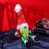 Faceless Grinch Green-Haired Monster Elf Ornament
