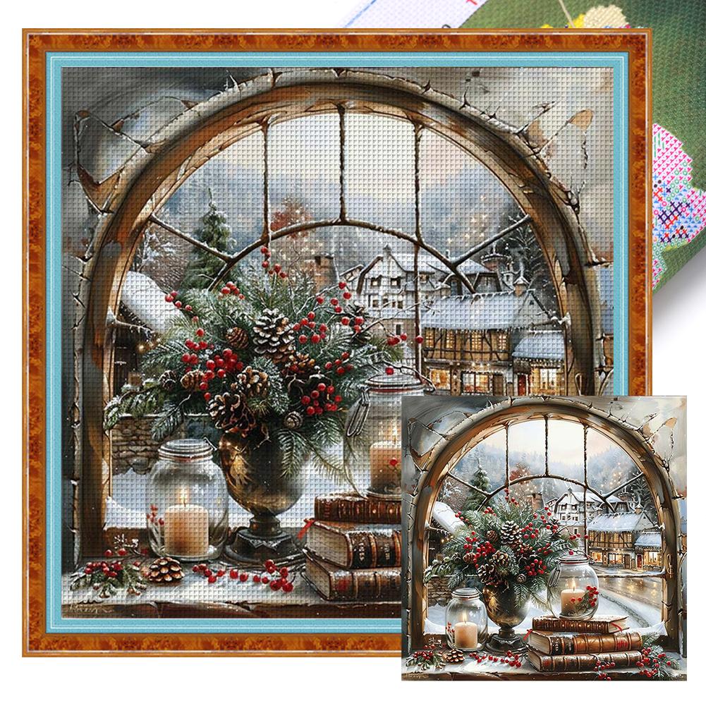 

Пейзаж Набивной Набор для вышивания крестом Сделай сам 14CT Нитки Искусство Рукоделие Домашний Настенный Декор