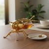 2 Stück Bienen Zuckerdose Luxuriöses Goldenes Ästhetisches Glas für Tischplatte