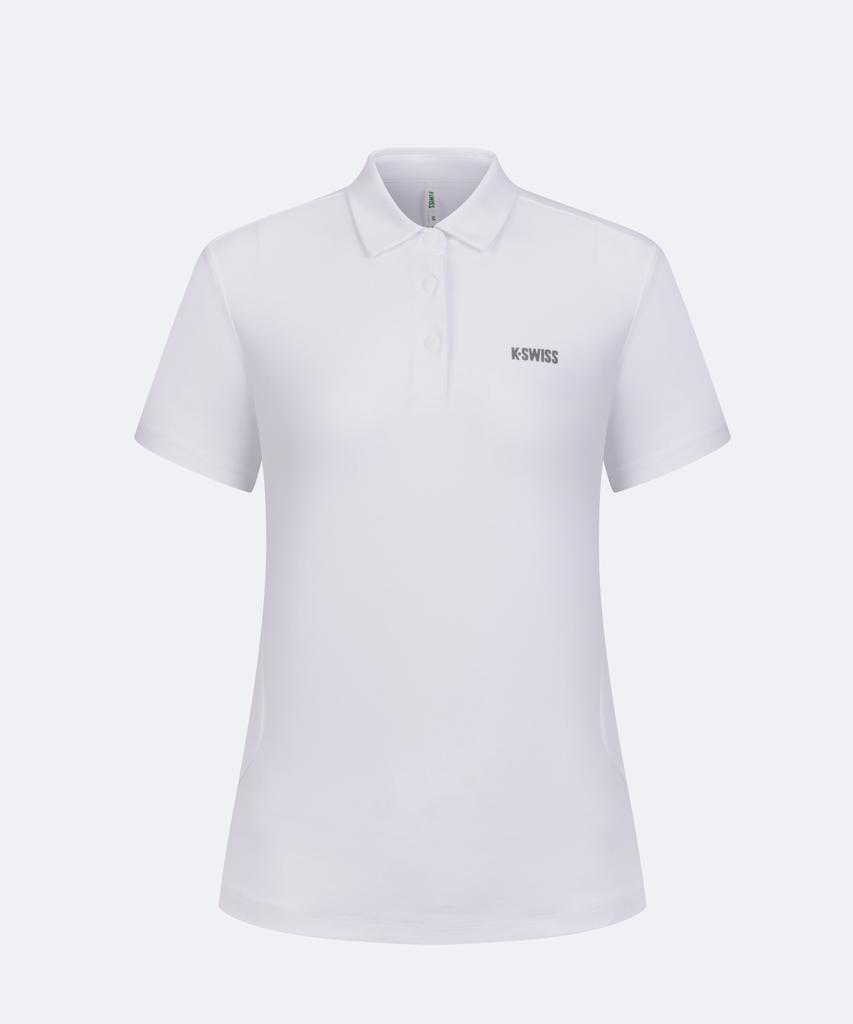 K-SWISS Women'S Coat Nature Polo Short Sleeve Tee_1Kspsmu501Wh