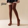 Thigh High Socks Stockings Knee Warm Over Long Winter Women Extra Trendy Footless Thick Thermal