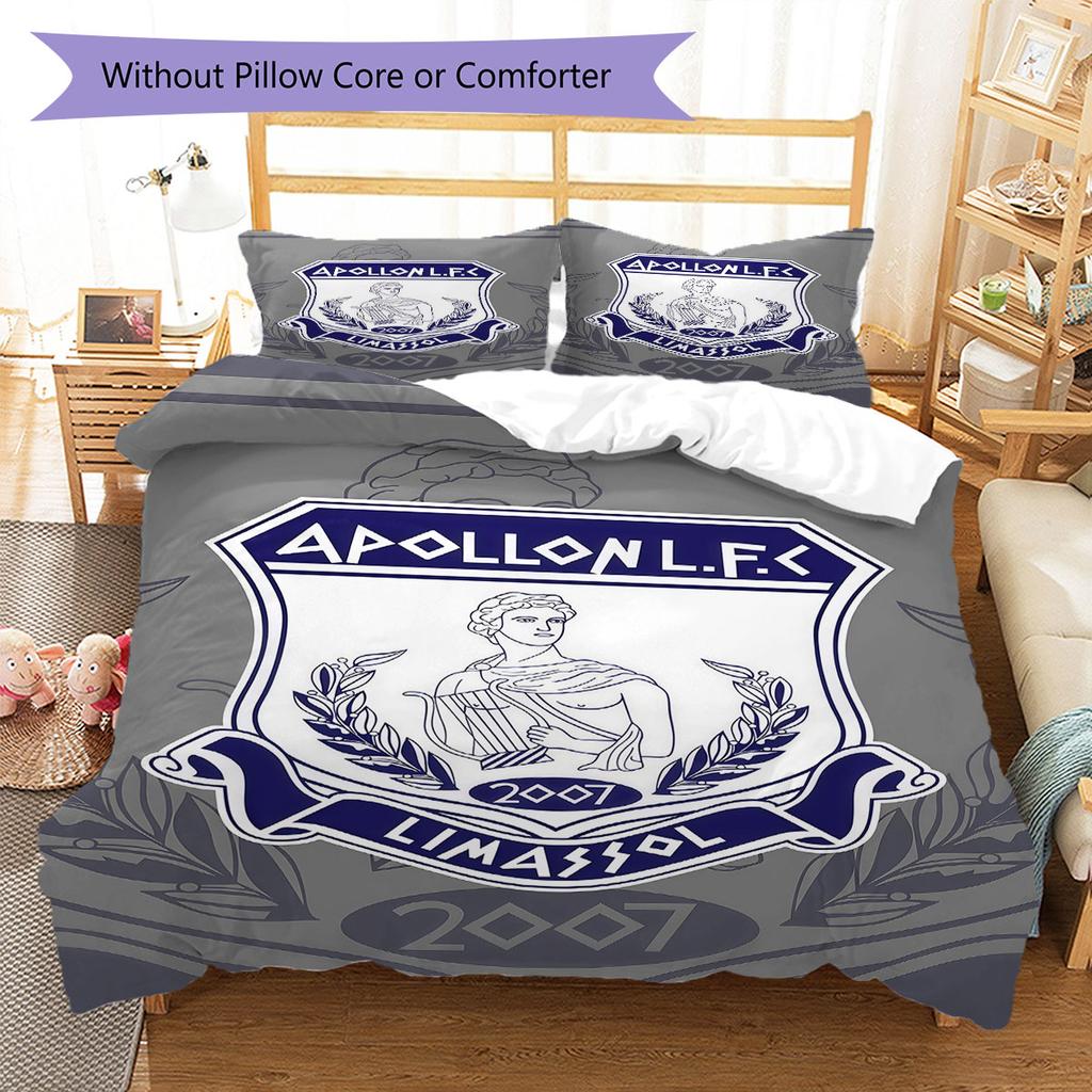 Apollon Logo Bedding Quilt Set Quilt Cover Pillowcase Home Decoration Birthday Gift (1 * Duvet Cover + 2 * Pillowcase, Without Core)