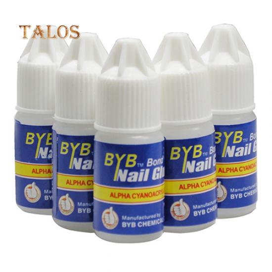 5 Pcs Pro DIY Adhesive Transparent Nail Glue Acrylic Tips Manicure Decor Tool