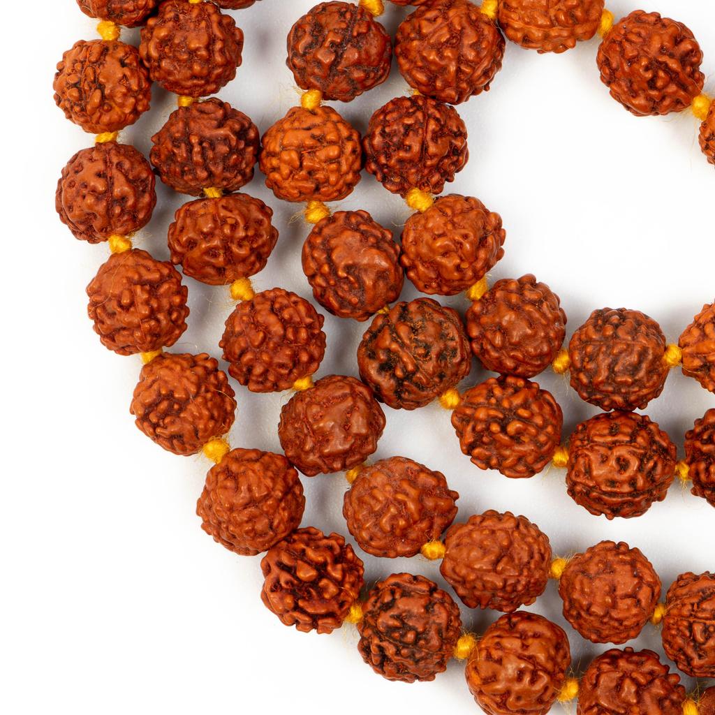 7MM Sacred Rudraksha Mala|Authentic Meditation Beads for Spiritual Prayer, Yoga, and Positive Energy| Japa Mala from Genuine Rudraksha Seeds