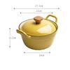 22cm Mini Cast Iron Enameled Dutch Oven For Cooking Stew Meat and Bread Baking Heavy Type 2 L Cast Iron Casserole Dish Soup Pot