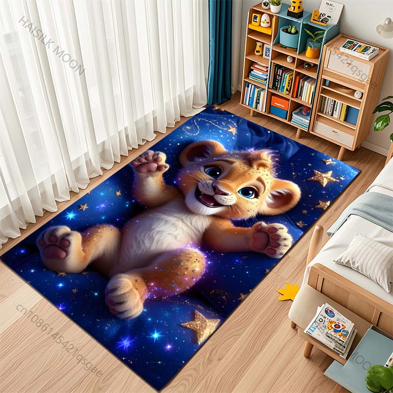 Little Lion Pattern Carpet for Living Room Bedroom Sofa Creative Doormat Home Decor Area Rugged Non-slip Mat Fast Shipping