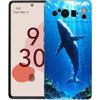 Luxury TPU Phone Case For Google Pixel 9 8 8A 7 7A 6 Pro XL 6A 5G Ocean Whale Shark Swimming Black Soft Back Cover