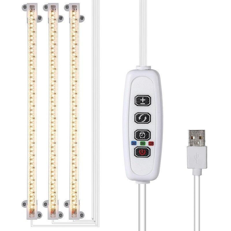 LED full spectrum plant growth light 5V USB timing intelligent dimming sunlight full spectrum flower stand plant light strip