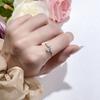 Vinregem 925 Sterling Silver 3EX VVS1 D Color Emerald Cut 4*6 MM 0.8CT Real Moissanite Diamonds Women Ring Wedding Party Fine Jewelry Gifts