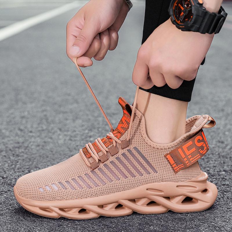 MAEDEF Men's Shoes Comfortable Soft Sneakers Breathable Anti-slip Running Shoes Classic Lace Up High Quality Mesh Leisure Shoes