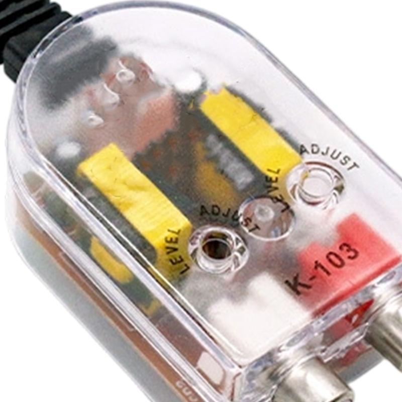 Upgrades Auto Sound Line Out Converter High To Low Level Adapter with Output For Amplifier & Subwoofer Installation