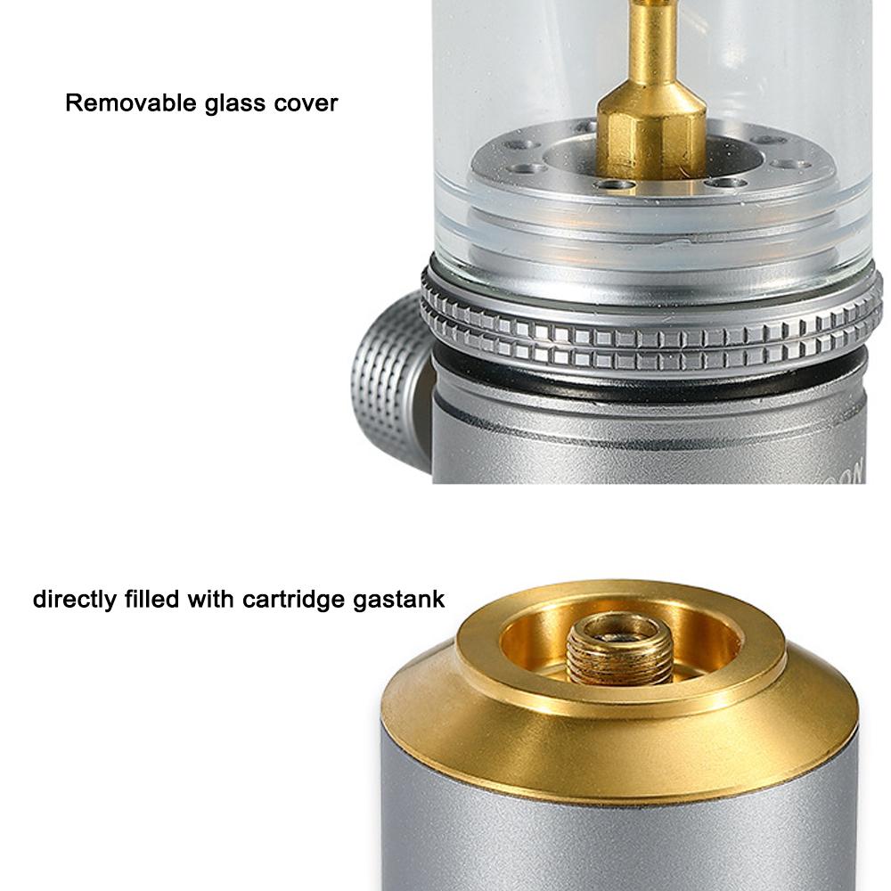 Candlelight Kit Portable Lamp Windproof CandleLight Outdoor Camping GasBurner Light Tent Lamp