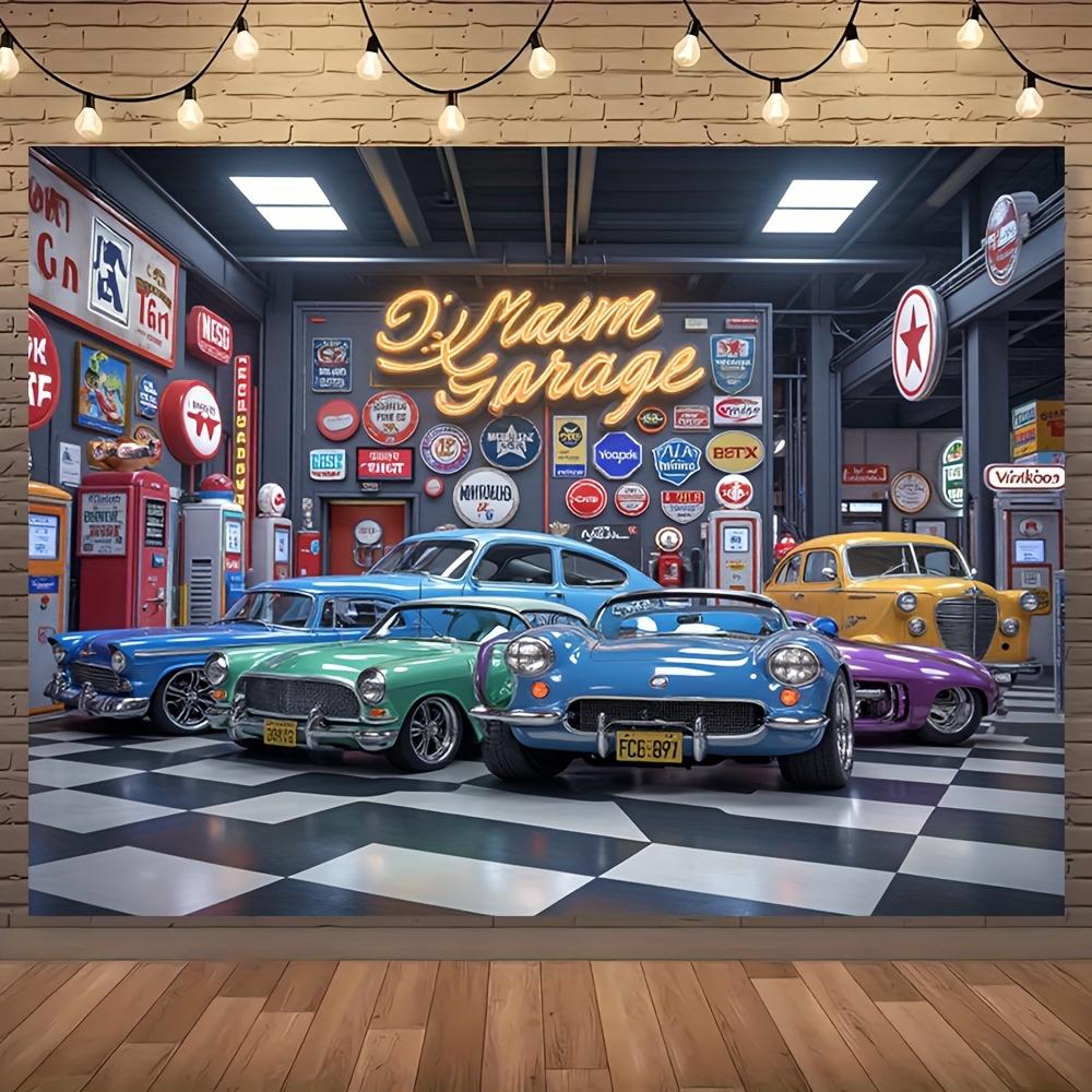 1 Piece of Retro Garage Decor Item Paired with Classic Cars - Party Decoration Reflecting the Style of a Retro Car Shop